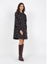 MOSS COPENHAGEN BLACK FLOWERS Noir