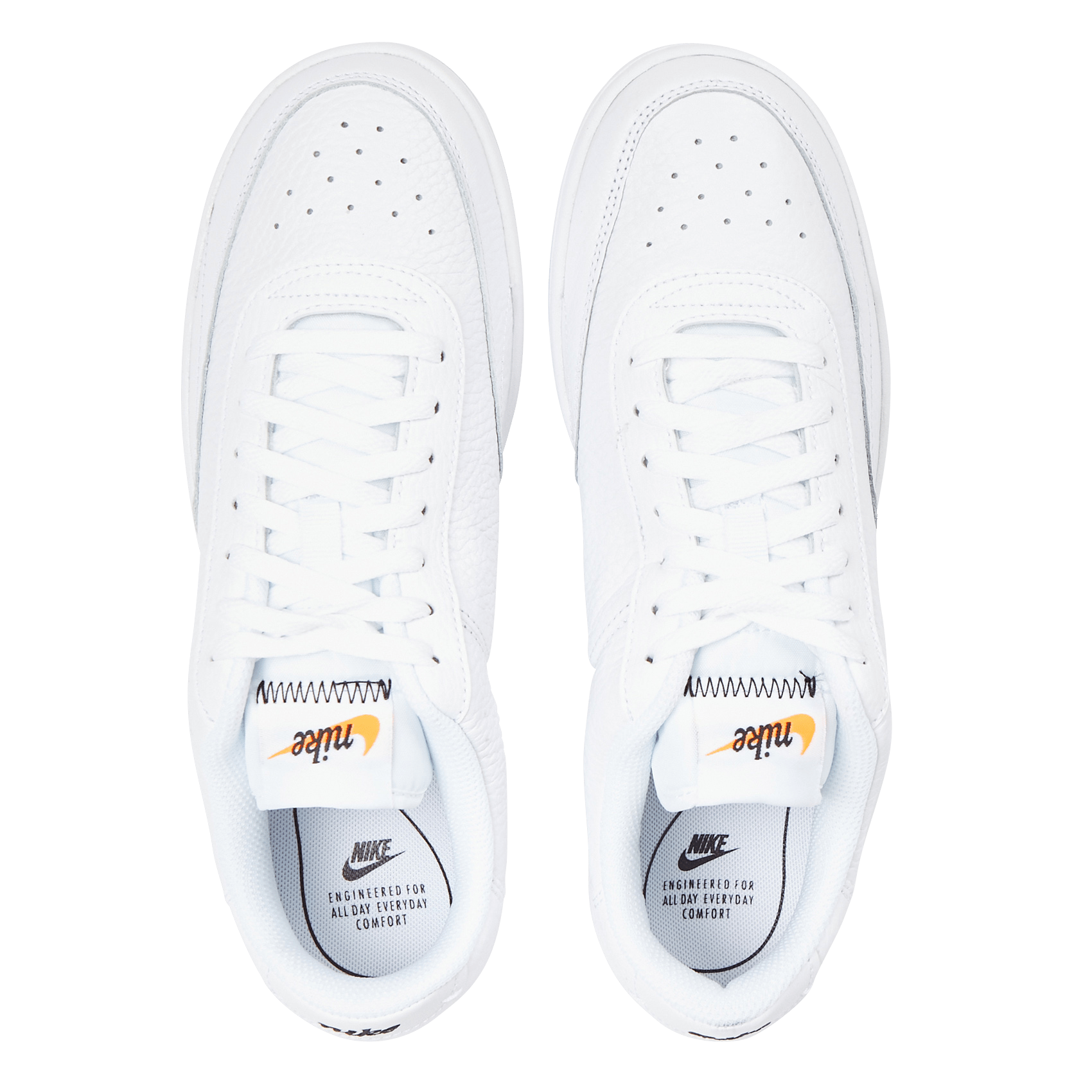 Chaussures NIKE - Court Vintage Prm CW1067 100 White/Black/Total Orange -  Sneakers - Chaussures basses - Femme | chaussures.fr