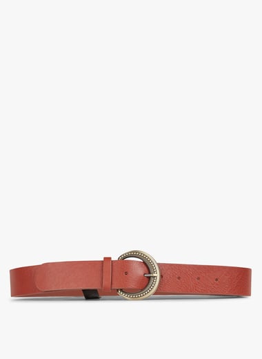 Ceinture � boucle en cuir de veau ONE STEP Ceinture � boucle en cuir de veau ONE STEP