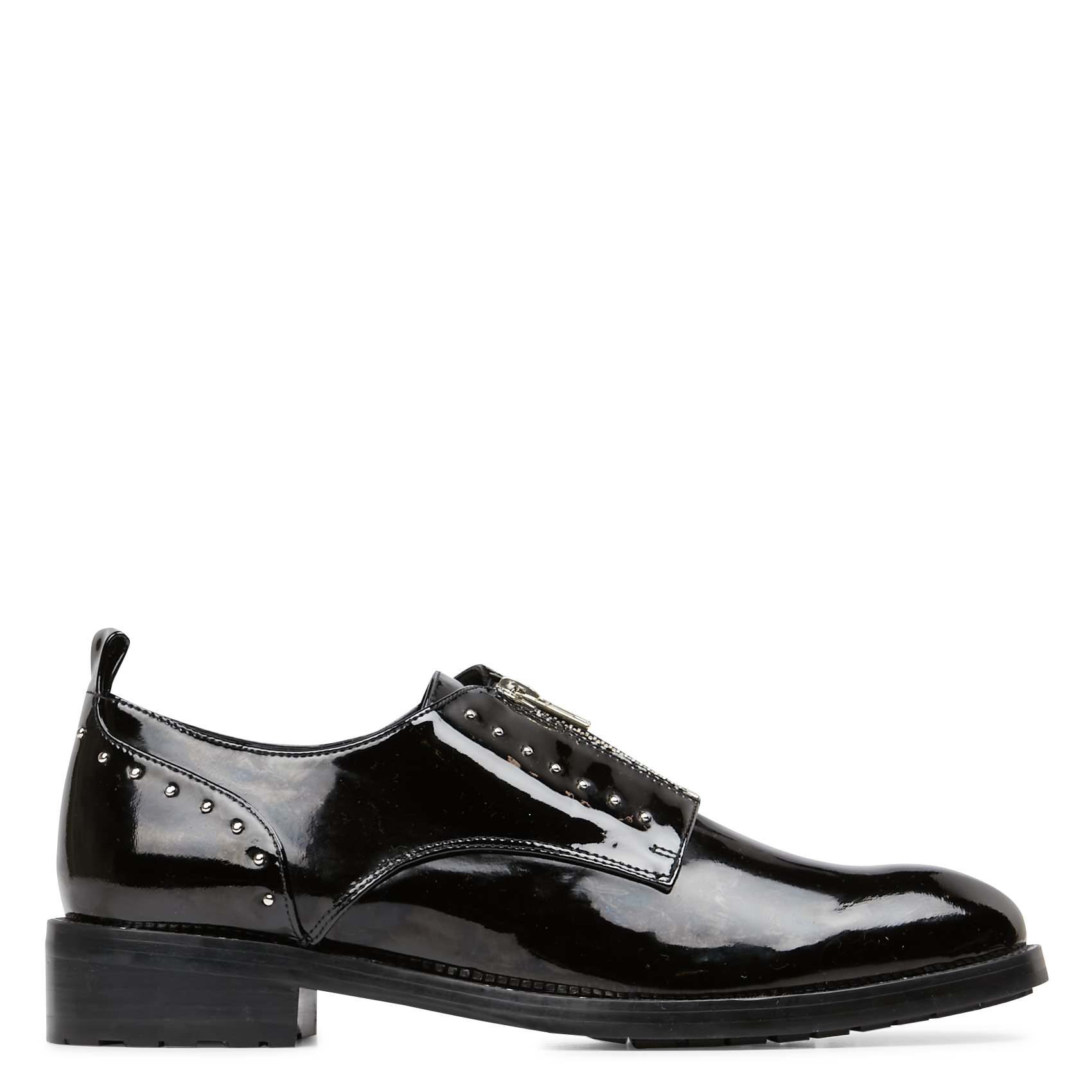 derbies vernis noir femme