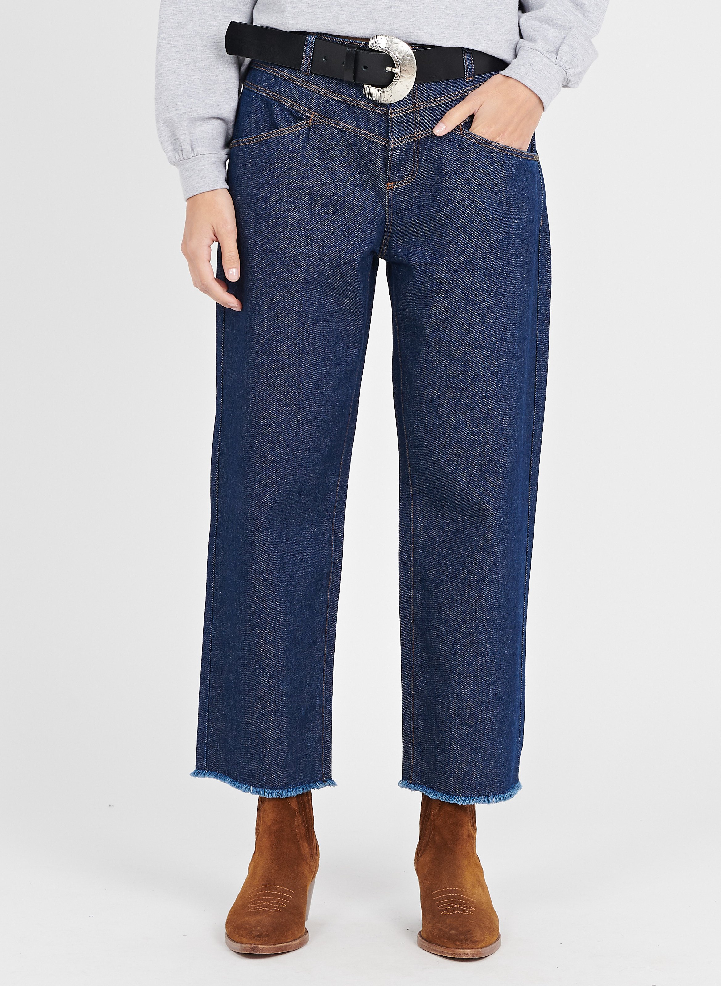 Jean droit cropped new arrivals