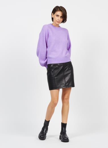 Jupe courte en cuir ONE STEP Jupe courte en cuir ONE STEP