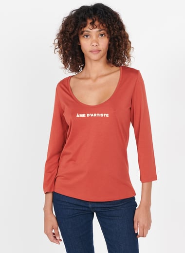 Tee-shirt en coton m�lang� ONE STEP Tee-shirt en coton m�lang� ONE STEP