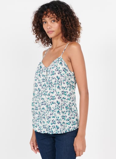 Top encolure V imprim� fleuri ONE STEP Top encolure V imprim� fleuri ONE STEP