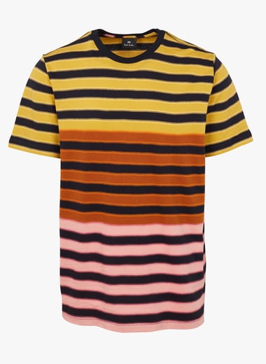 T-Shirt À Rayures En Coton Noir Paul Smith Skull L Reg BNWT T-Shirt À Rayures En Coton Noir Paul Smith Skull L Reg BNWT