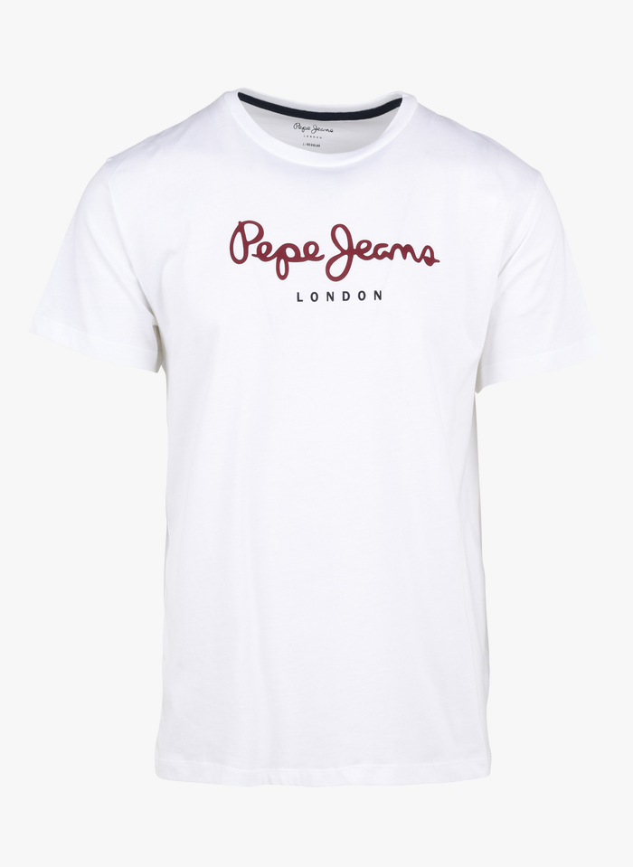PEPE JEANS T-shirt droit en coton  | Blanc