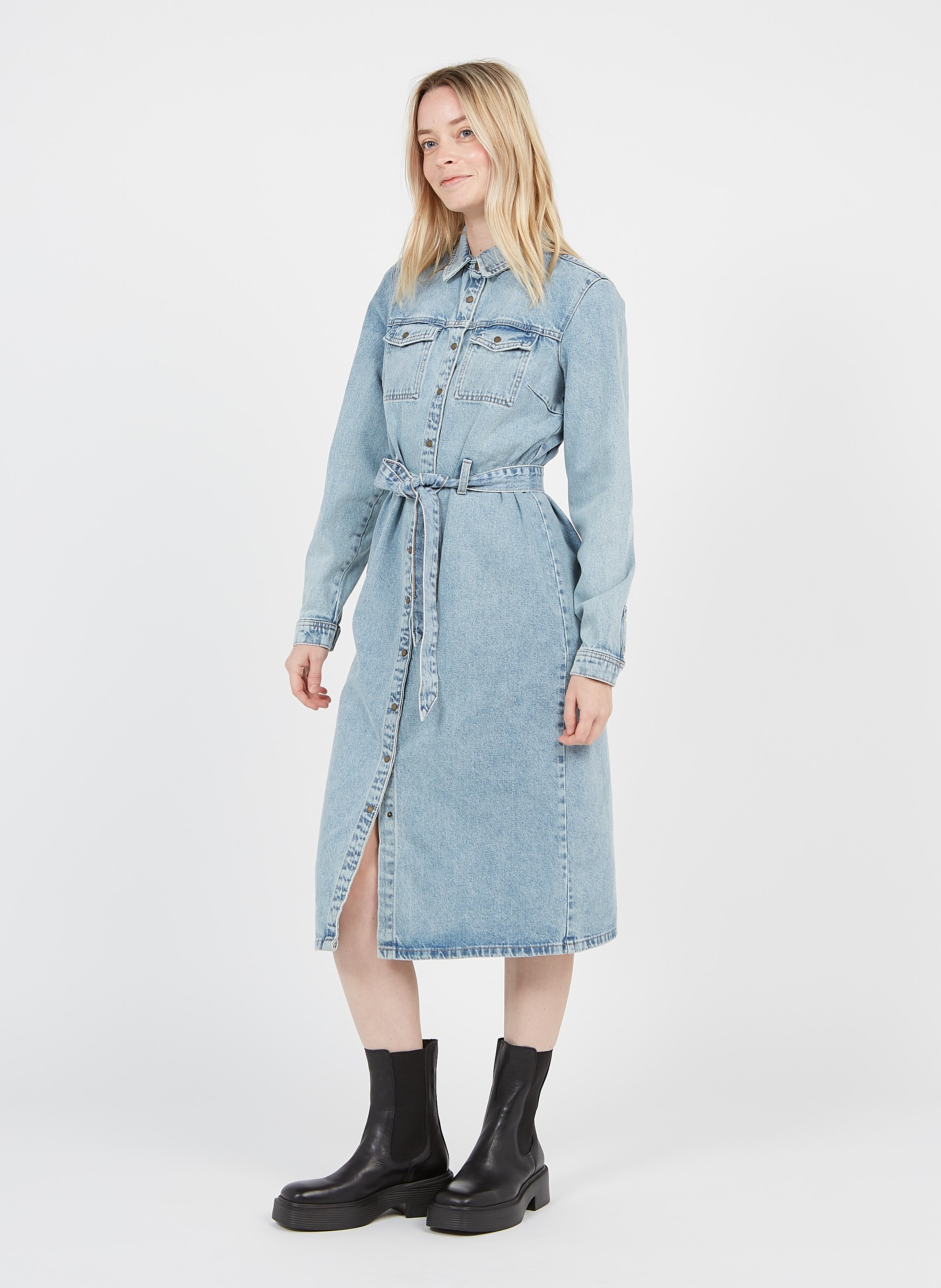 robe jean midi