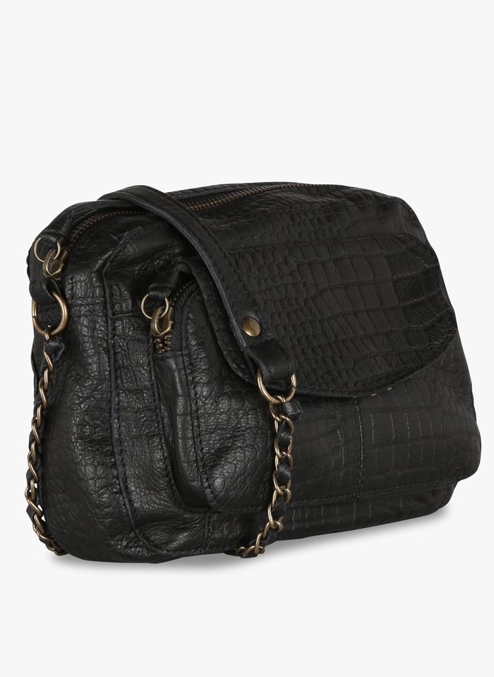 Sac pieces 2025 noir cuir
