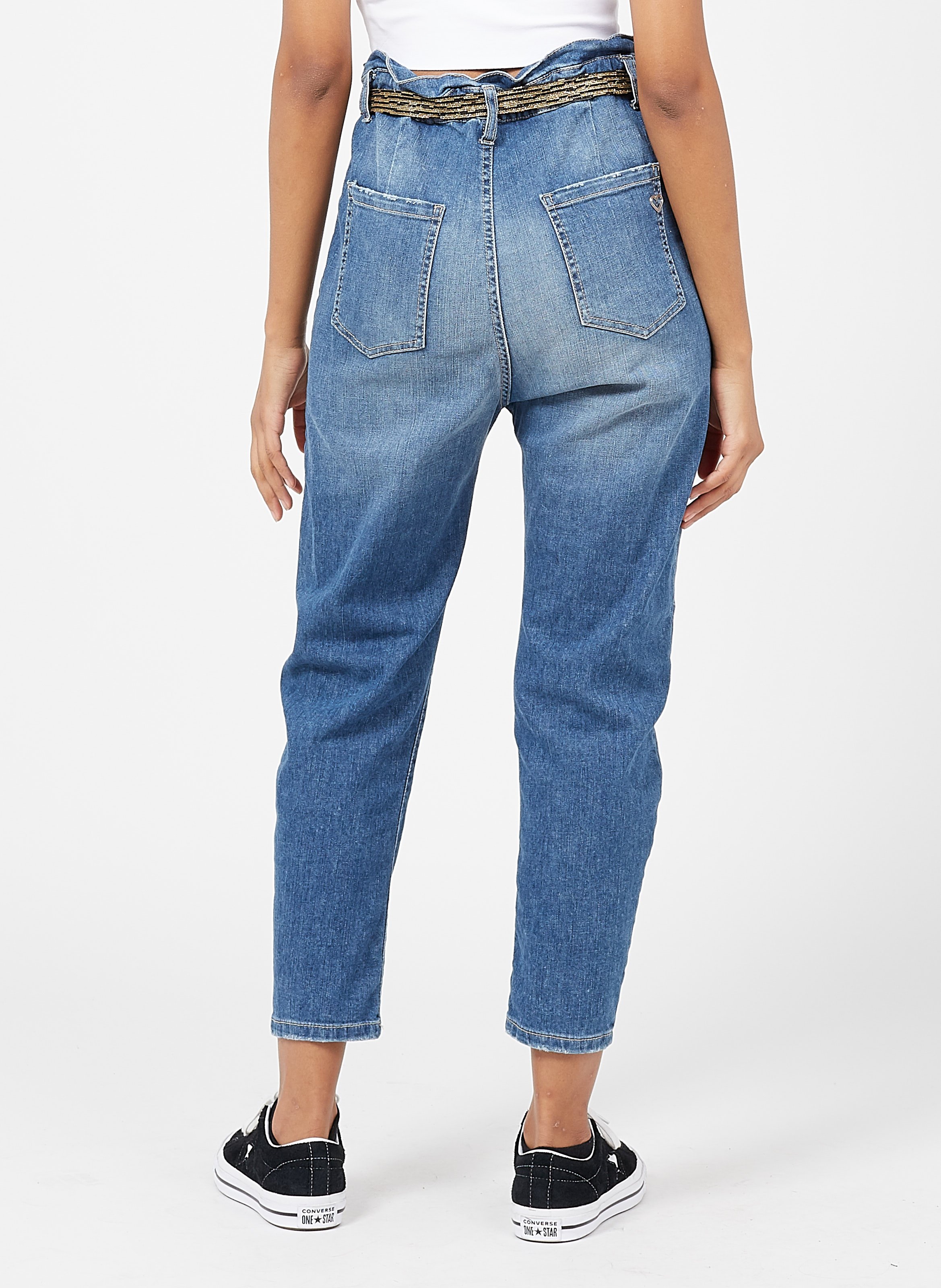 pantalon taille haute boyfriend
