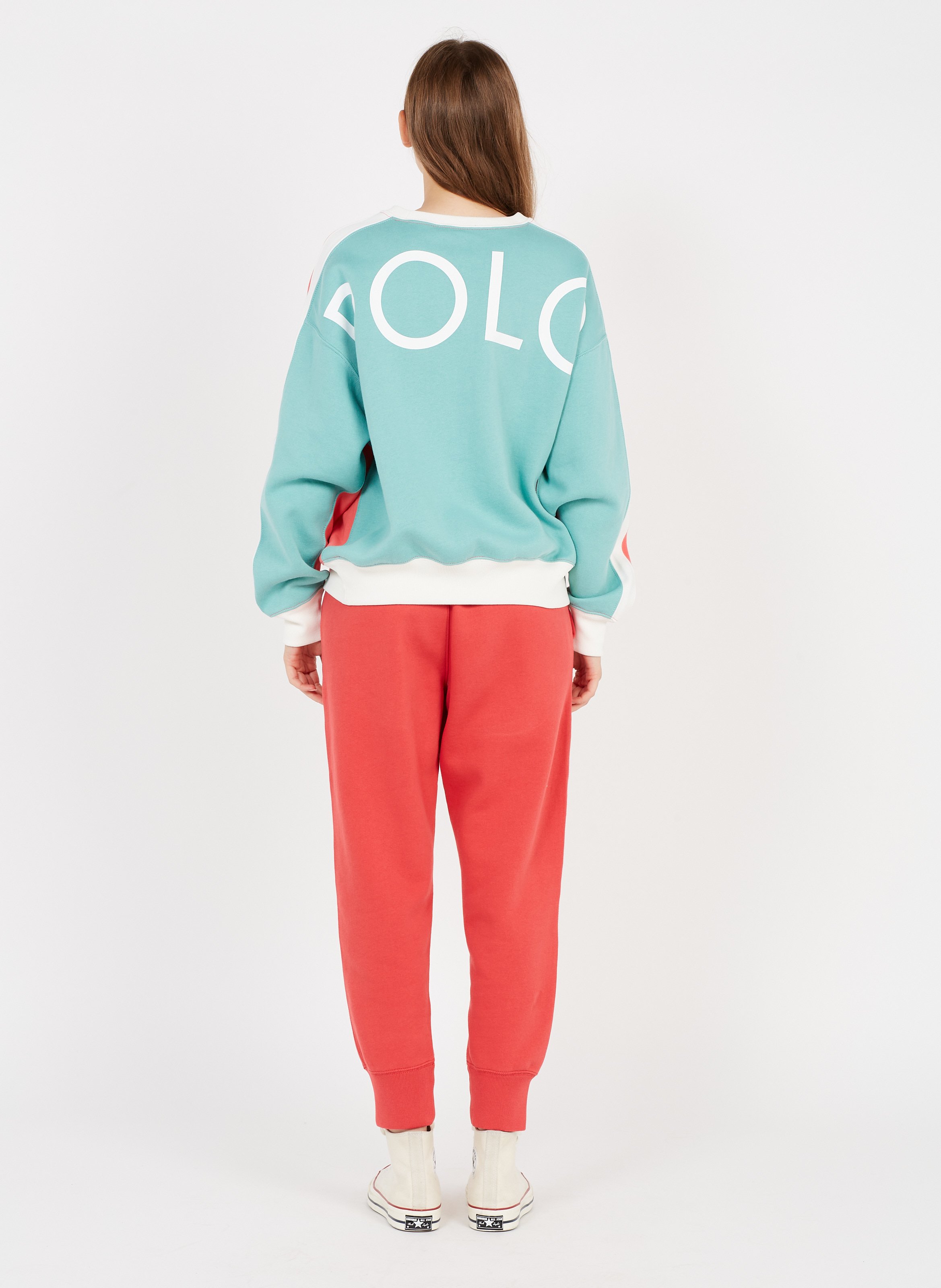 Jogging En Coton Mélangé Red Polo Ralph Lauren Femme Place des Tendances