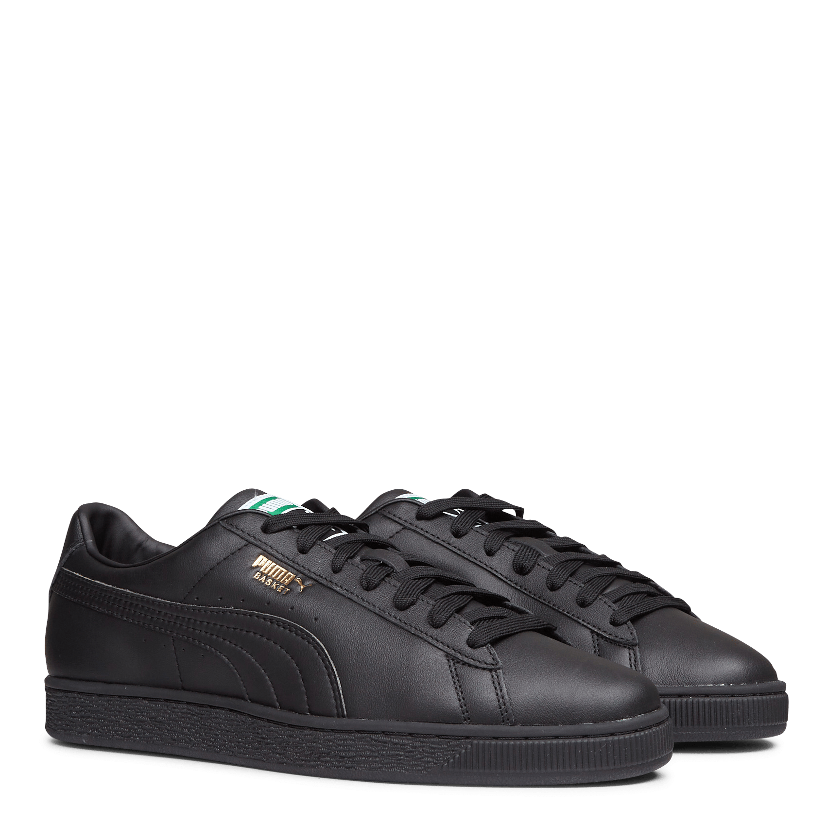 puma cuir noir
