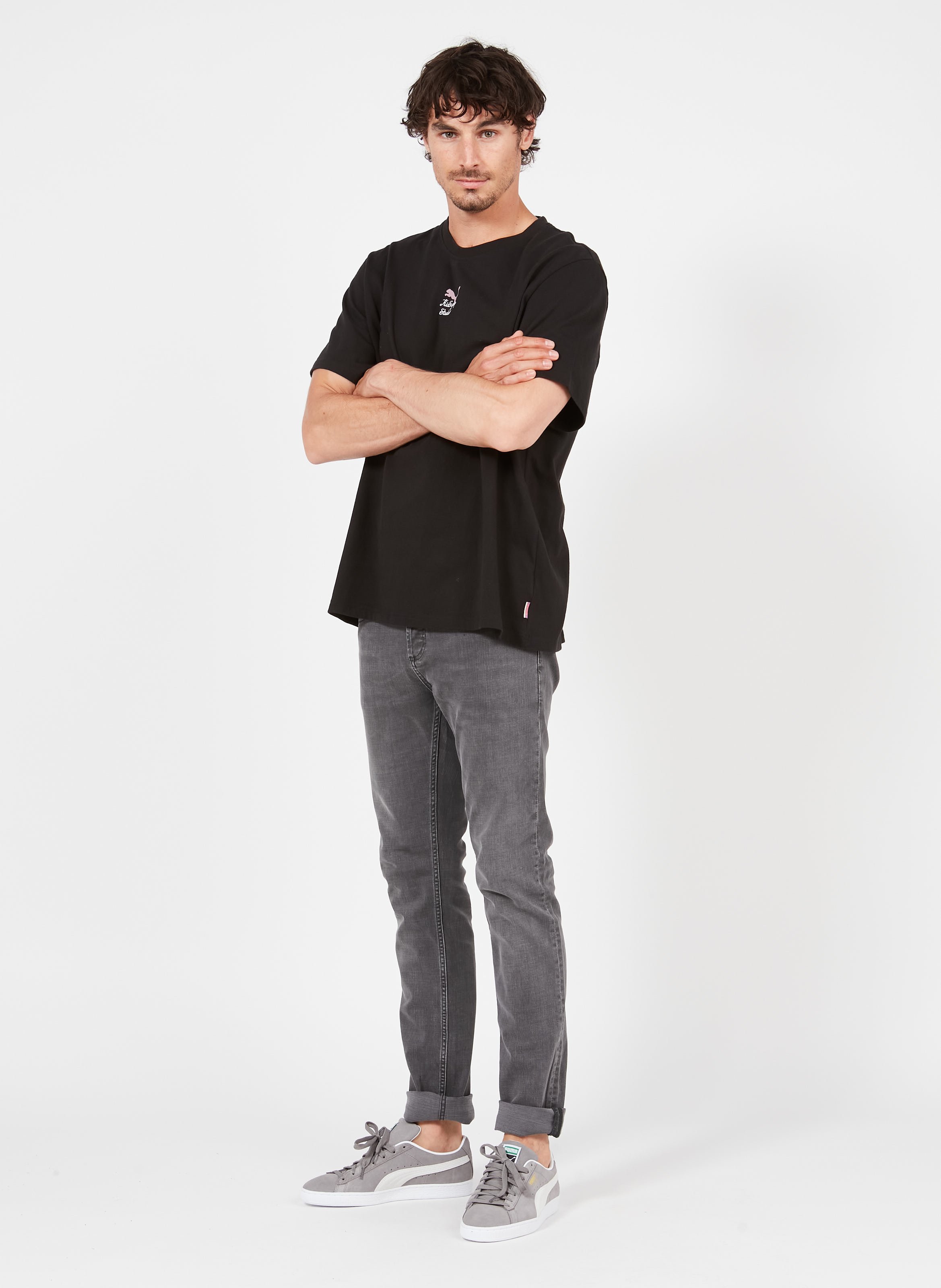 puma suede classic grise