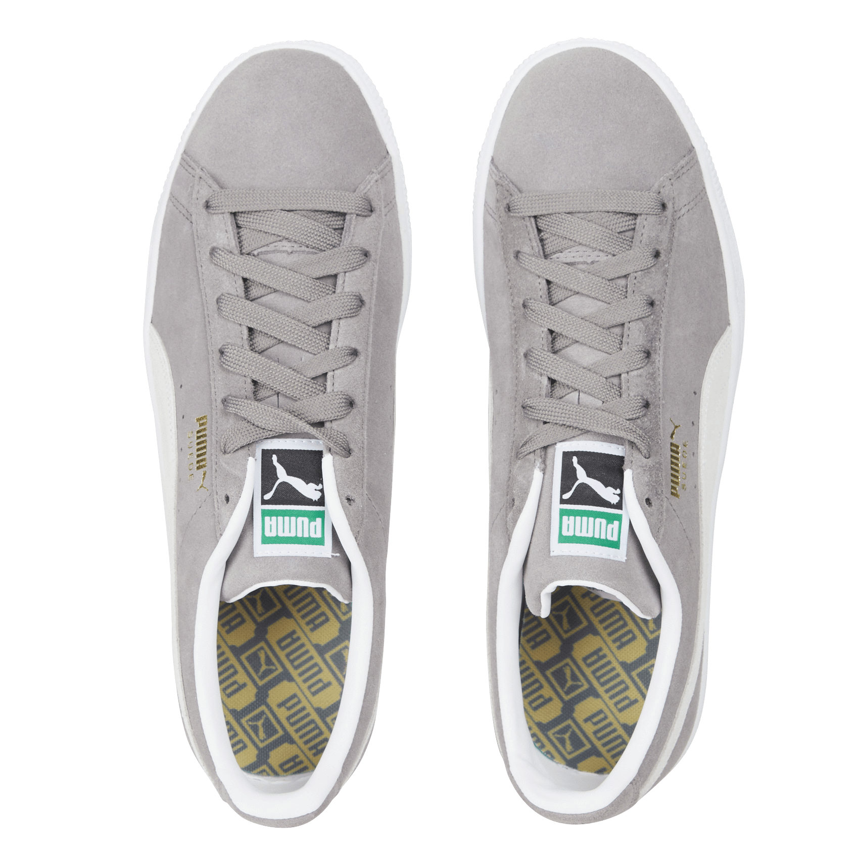 puma suede gris jaune