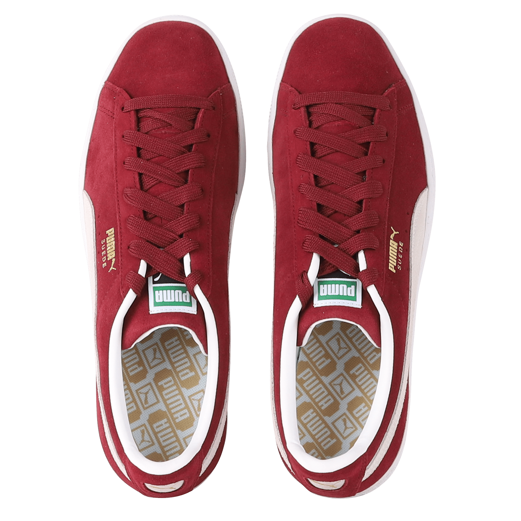 puma suede plateforme rouge