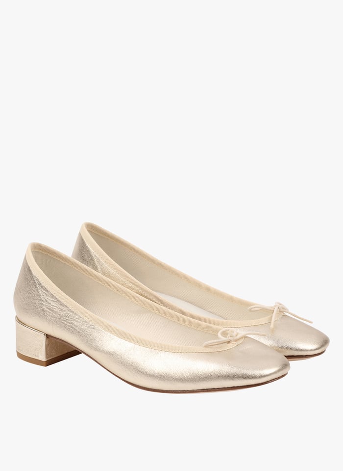 Ballerines Talons En Cuir Camille Bulle Repetto Femme Place