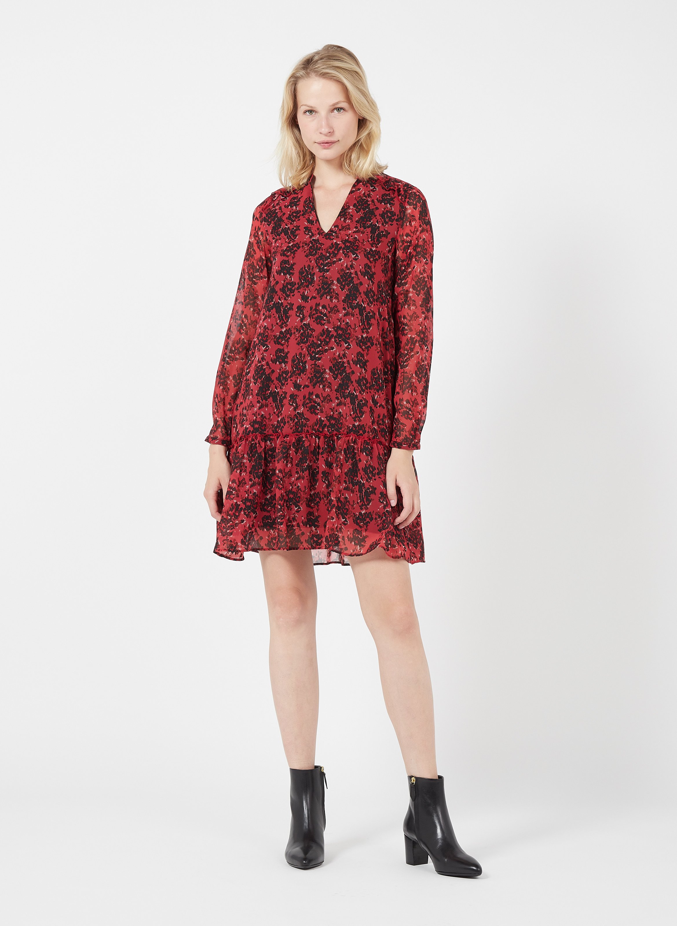 robe gavras ba&sh rouge