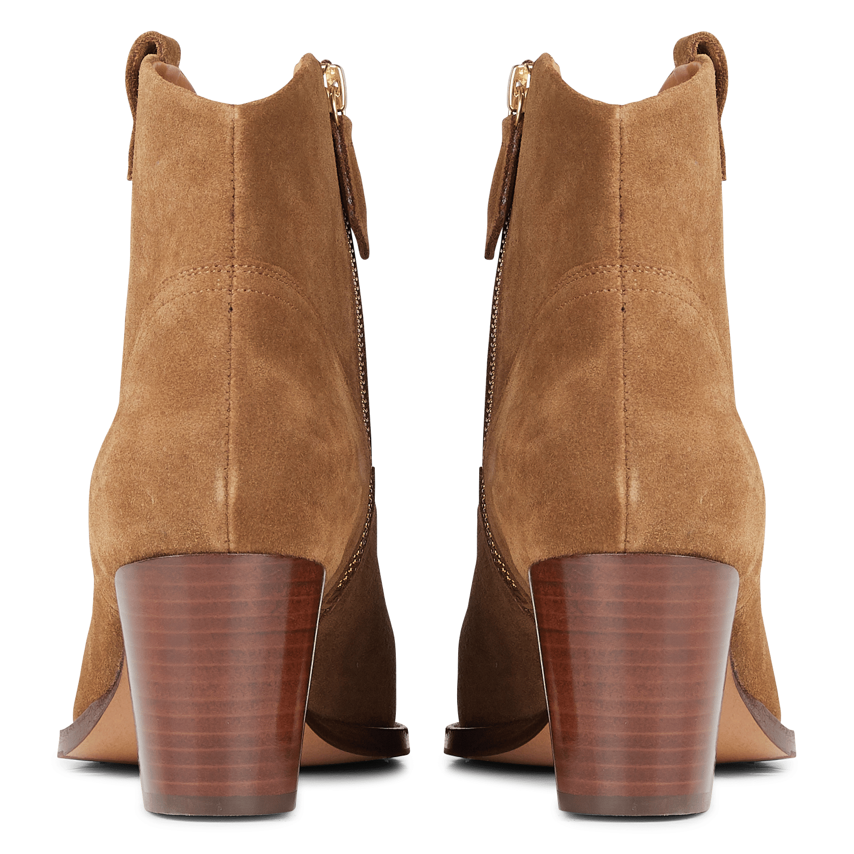 Bottines En Cuir Velours Ecorce Rivecour - Femme | Place des Tendances
