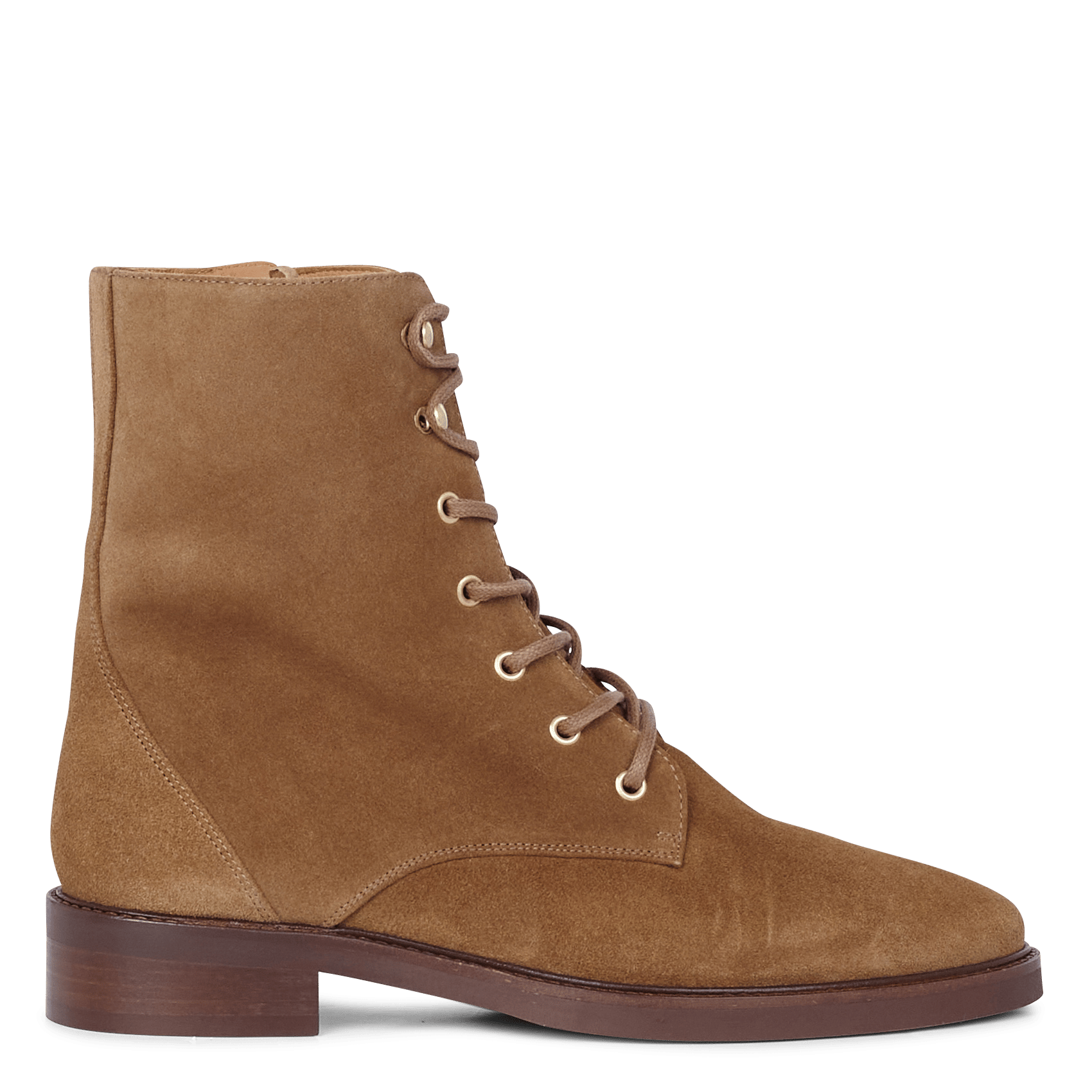 Soldes Bottines En Cuir Velours Ecorce Rivecour - Femme | Place des  Tendances