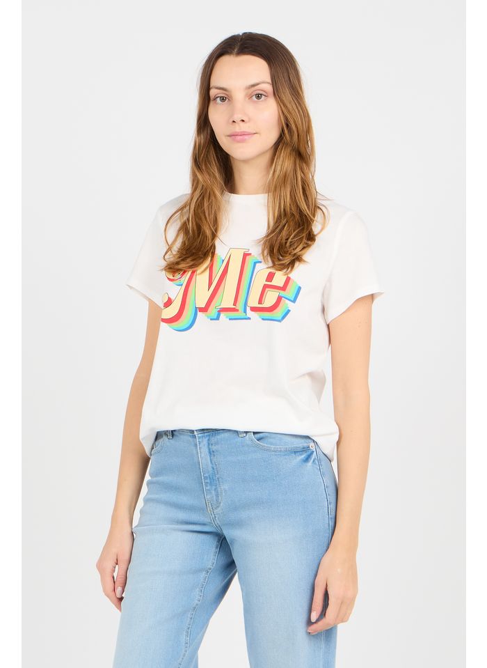 SACK S T-shirt col rond sérigraphié en coton | Multicolore