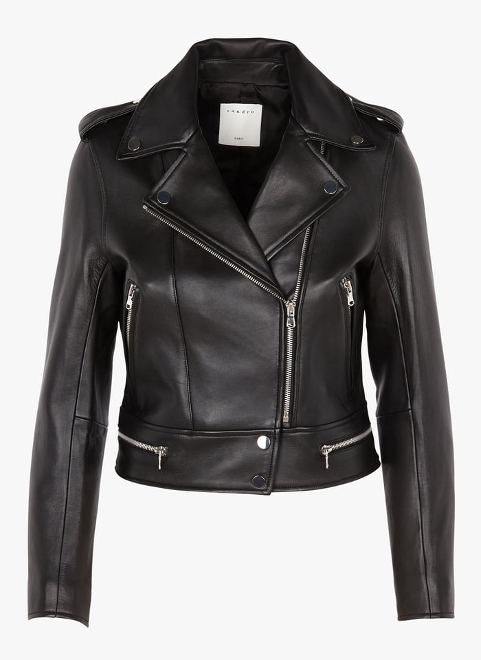 Blouson cuir discount femme sandro