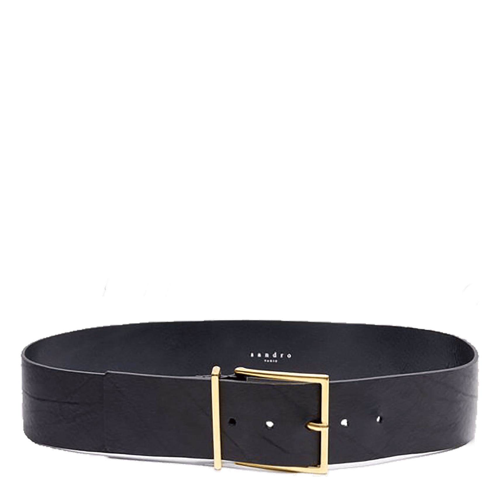 ceinture large noire femme