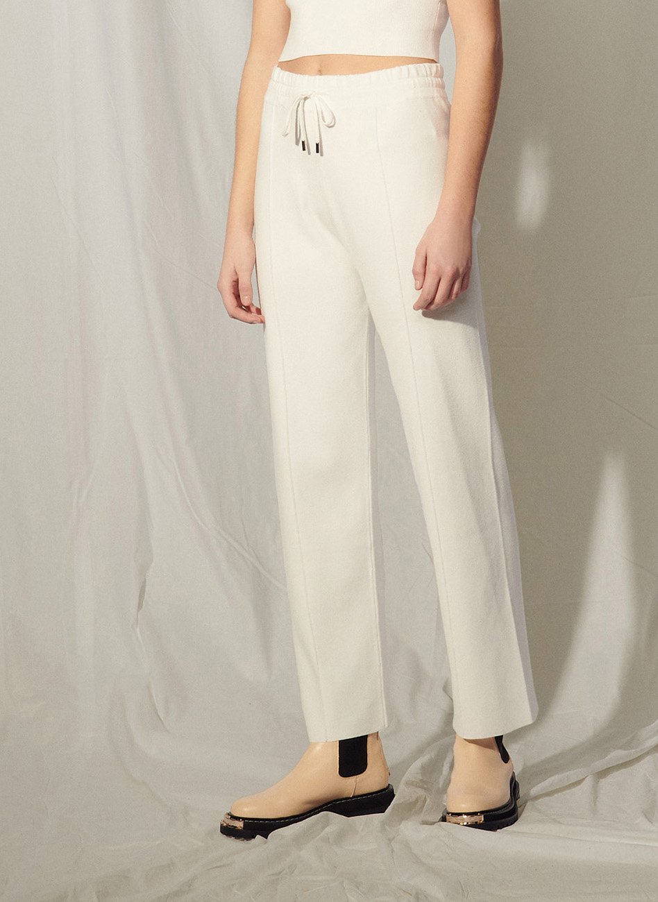 White Sandro Jogging Sandro Pantalon Blanc