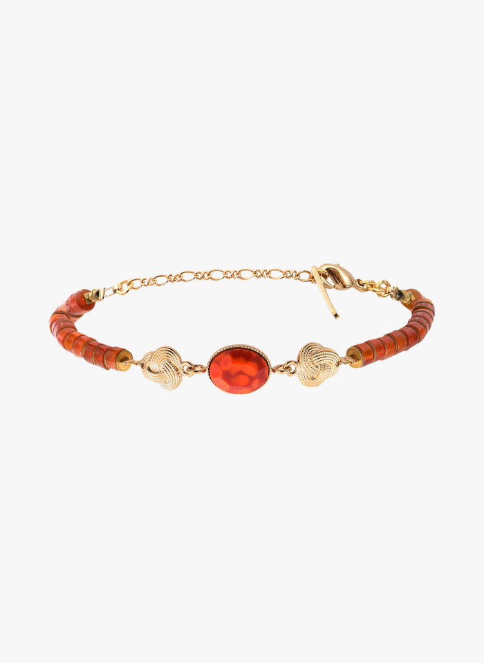 SATELLITE PARIS Bracelet réglable coloré rouge | Rouge