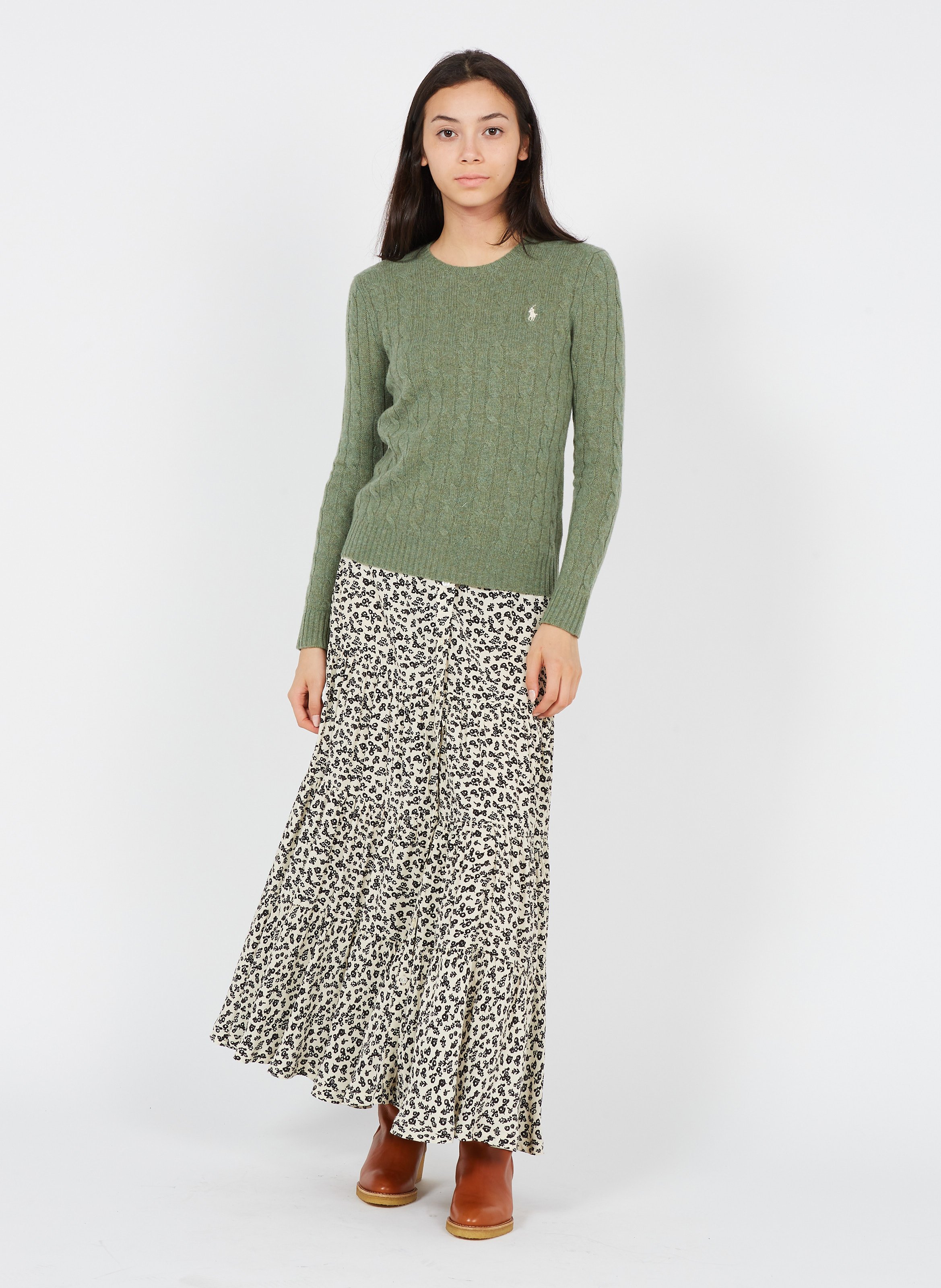 Jupe Longue Imprim?�e Fleuri Combo L Scotch And Soda - Femme | Place des Tendances