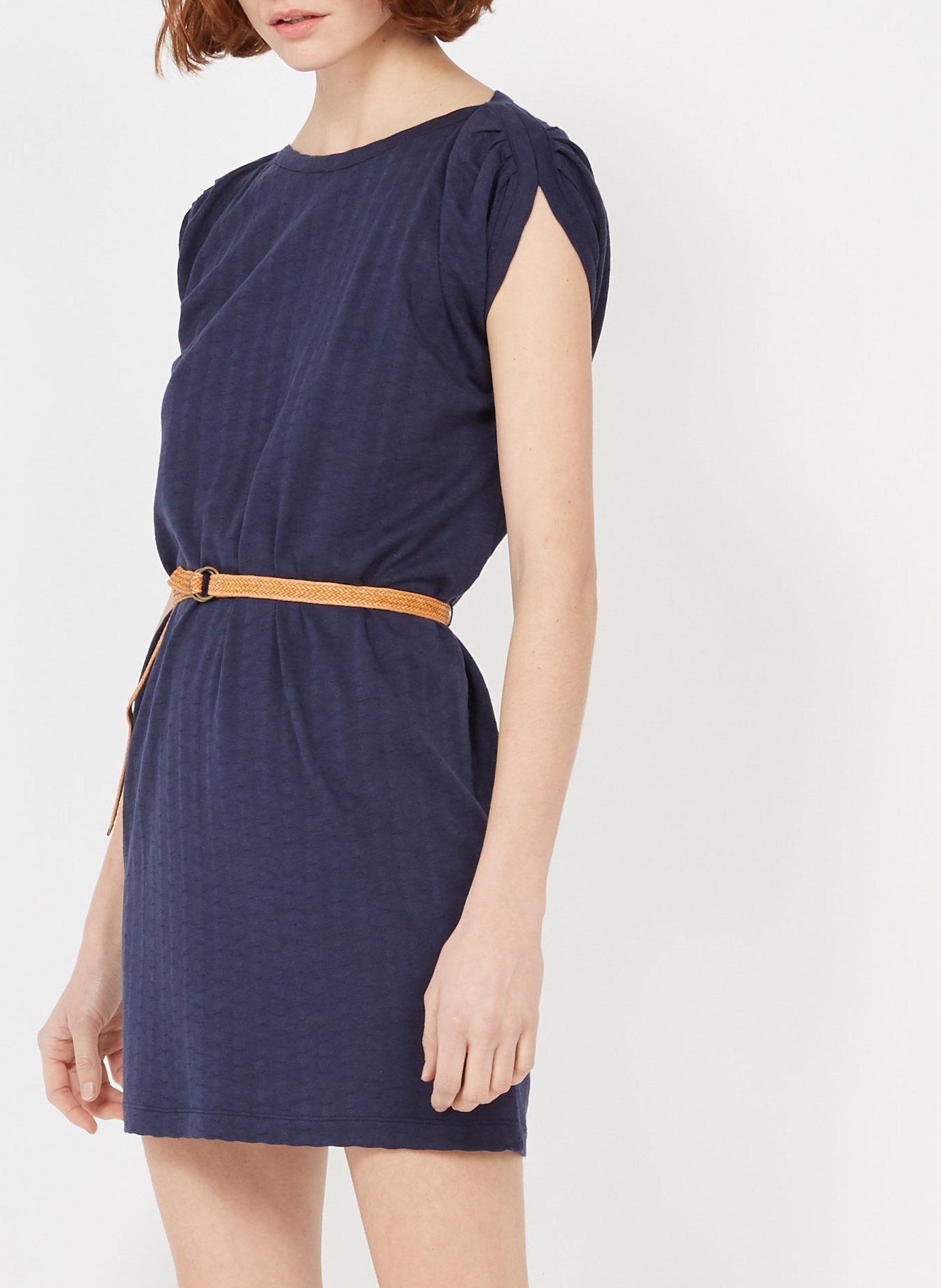 robe courte col bateau