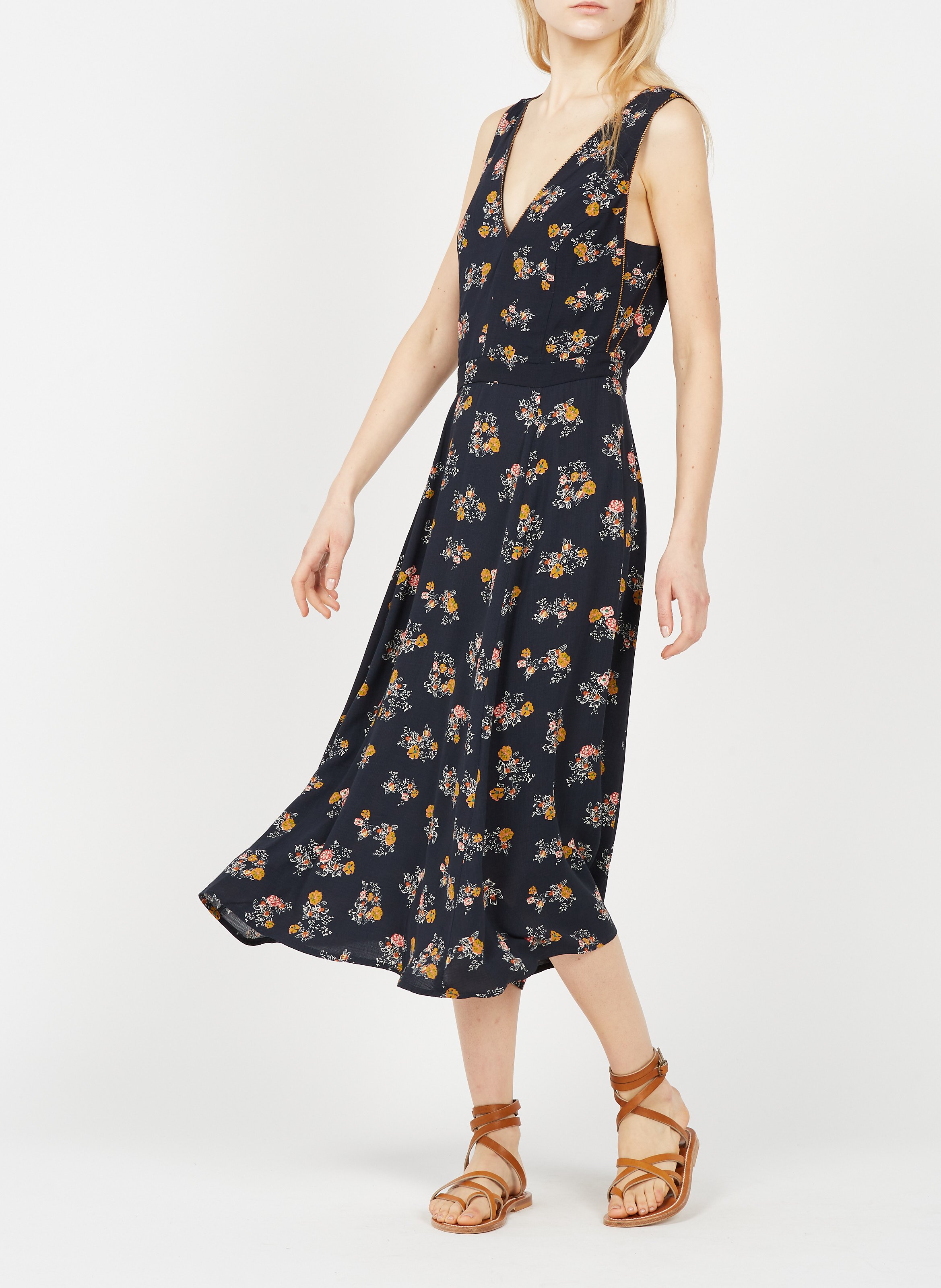 robe col v devant et dos