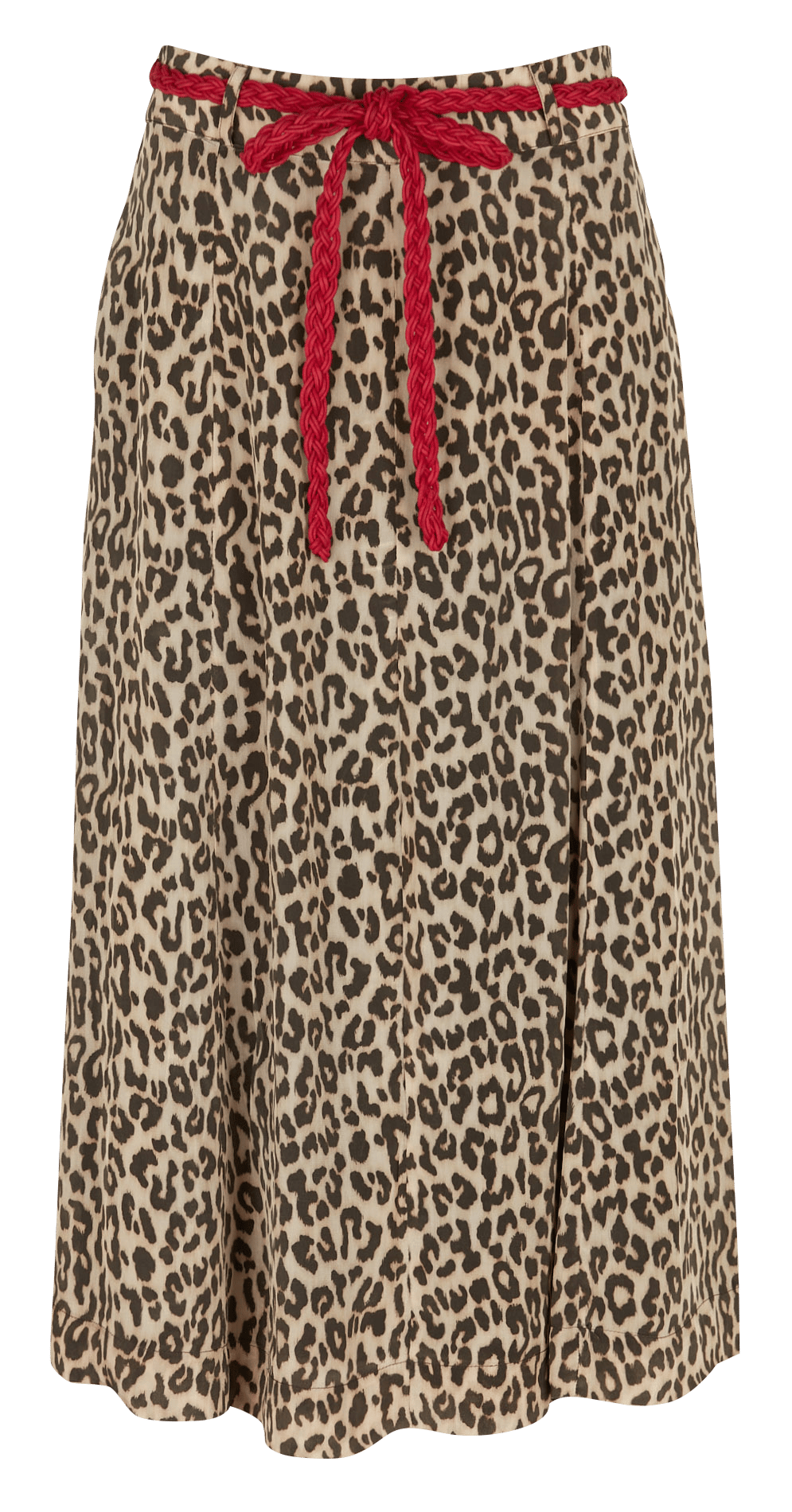 Jupe Longue Imprimée Léopard Marron Stella Forest Femme Place des
