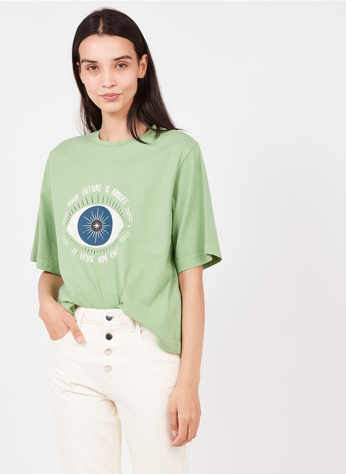 STELLA FOREST Tee-shirt col rond en coton | Vert