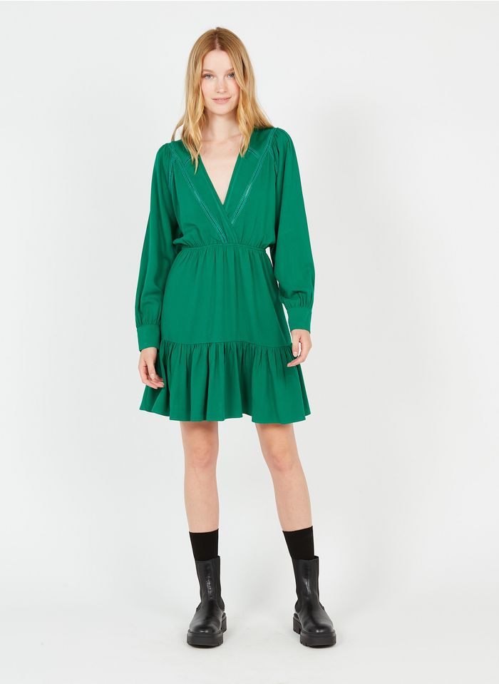 SUNCOO Robe courte col V  | Vert