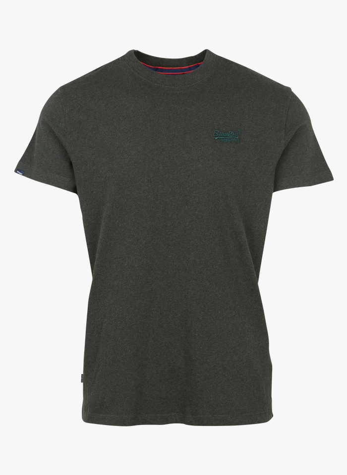SUPERDRY Tee-shirt col rond regular-fit en coton  | Vert