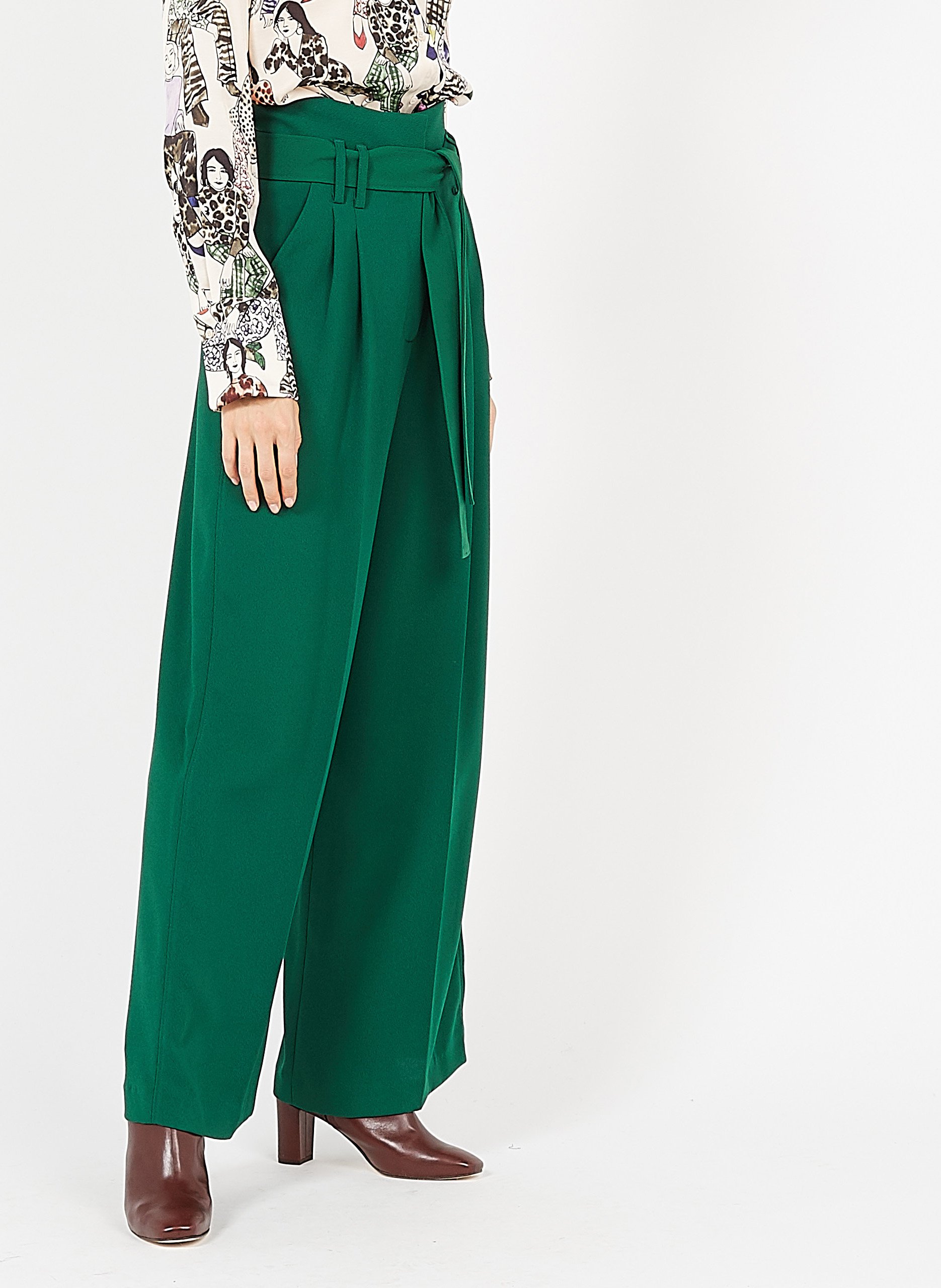 pantalon ample taille haute