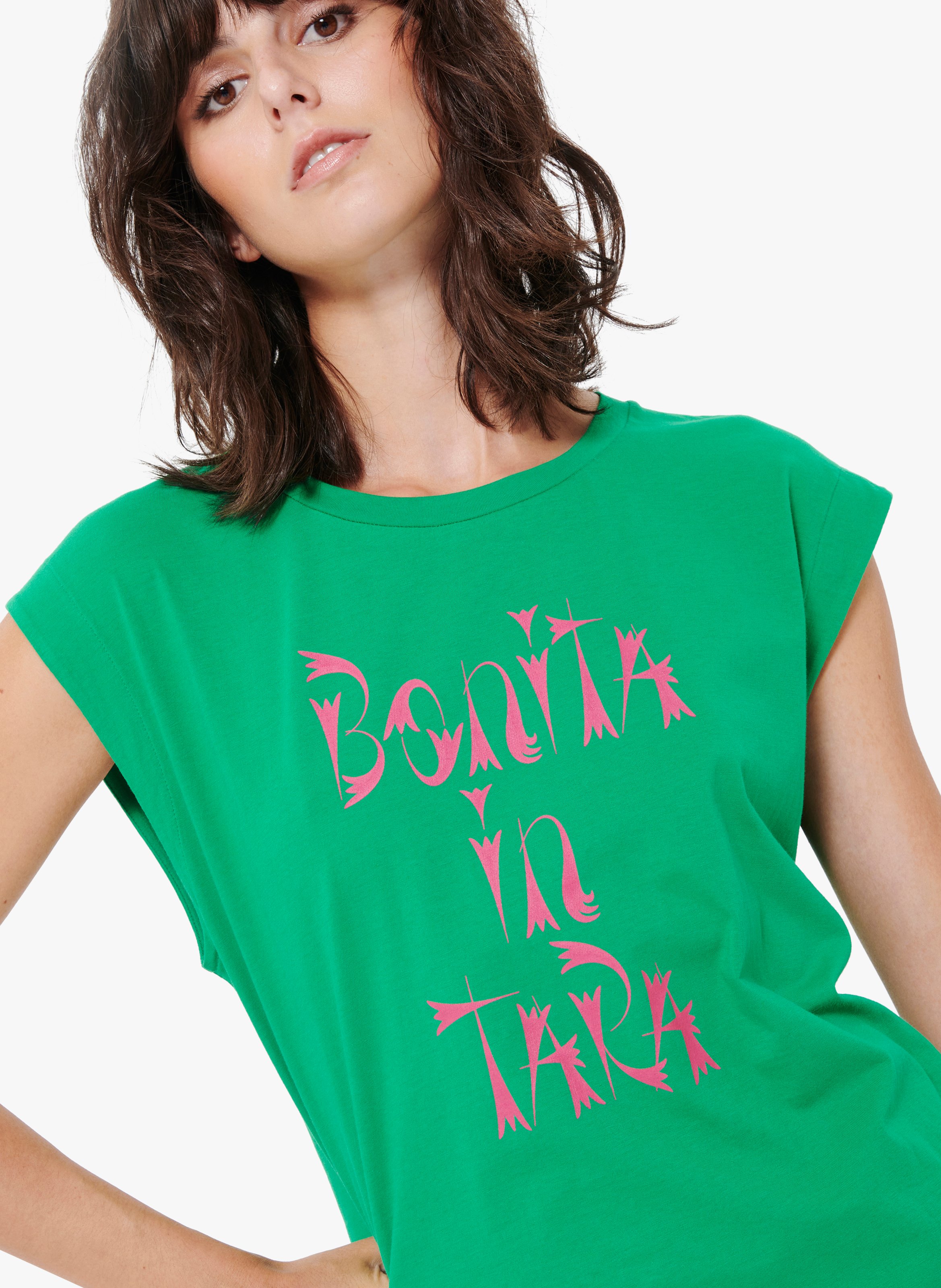 T-shirt Tara Jarmon Taille 38/40 - Manches Longues - Couleur Beige - Polyamide - Occasion Très Bon état
