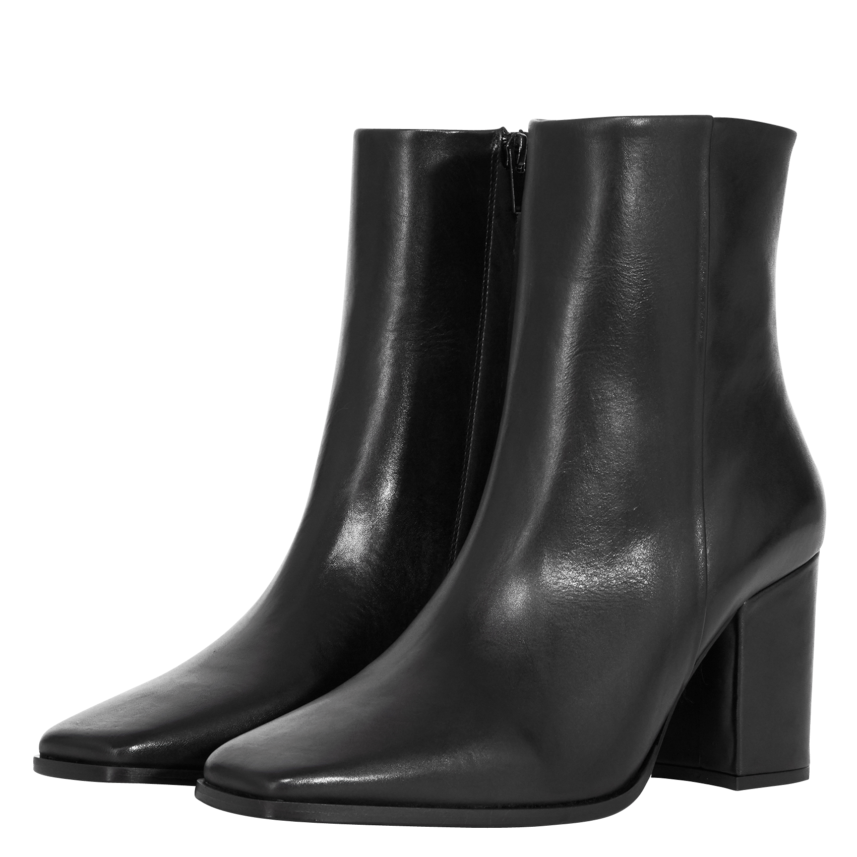 Bottines à Talon En Cuir Black The Kooples - Femme | Place Des Tendances