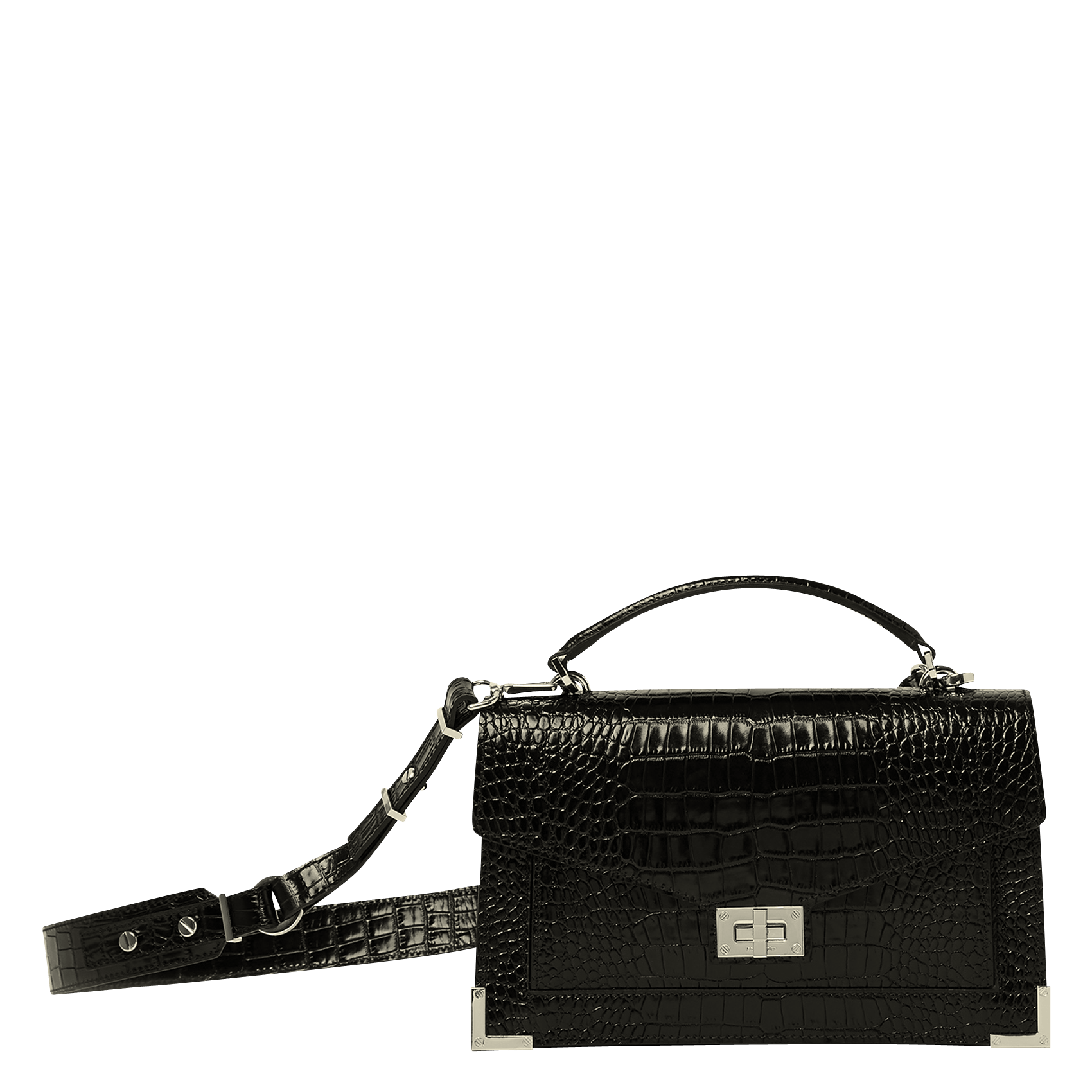 Sac Bandoulière En Cuir Black / Gold The Kooples - Femme | Place des  Tendances