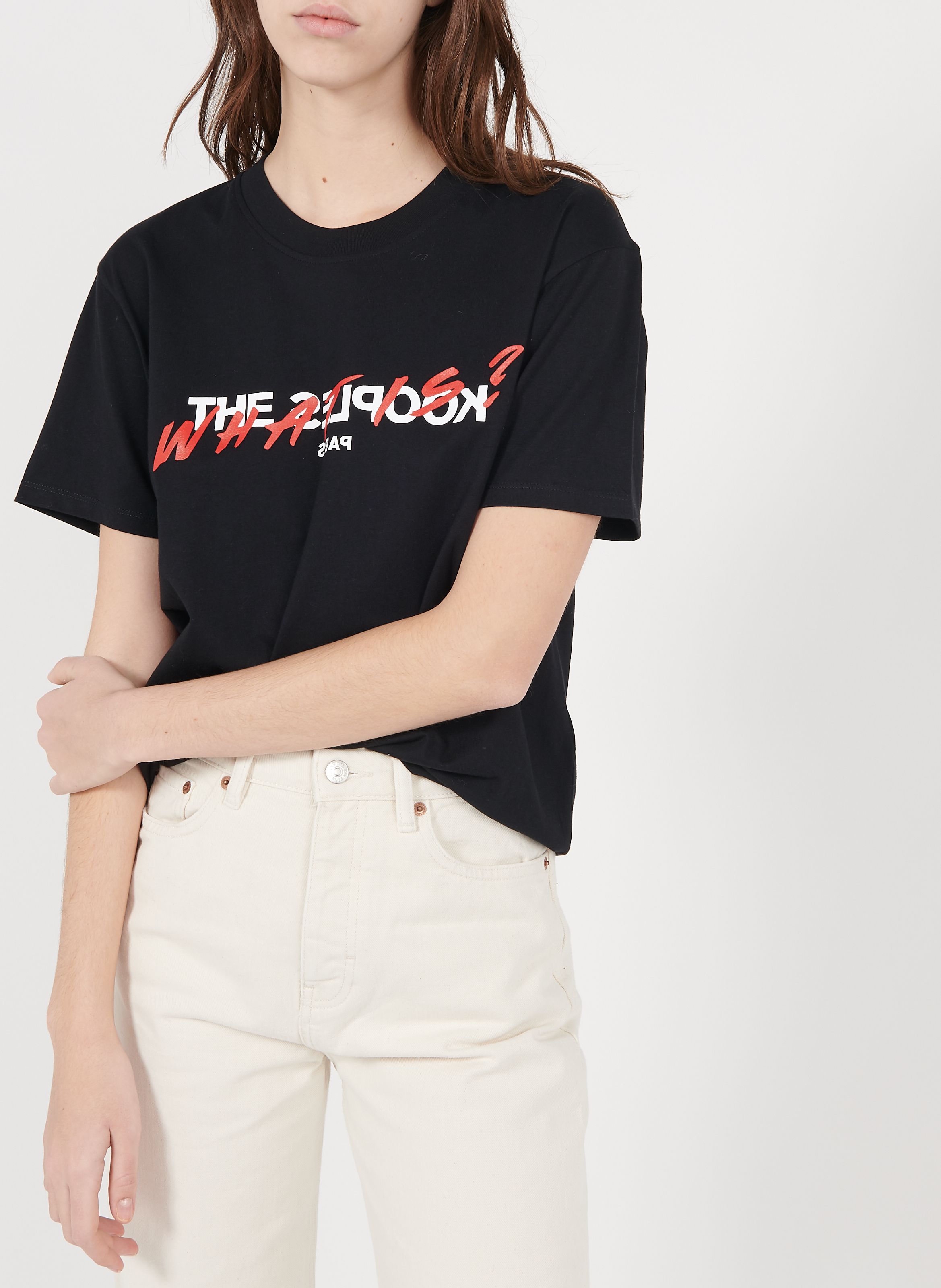 T shirt discount noir the kooples