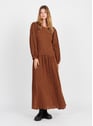 THE NEW SOCIETY CARAMEL LEO PRINT Marron