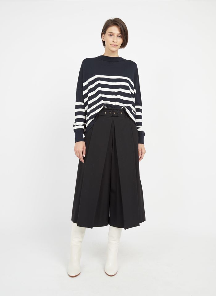 TWINSET Jupe-culotte en laine mélangée  | Noir