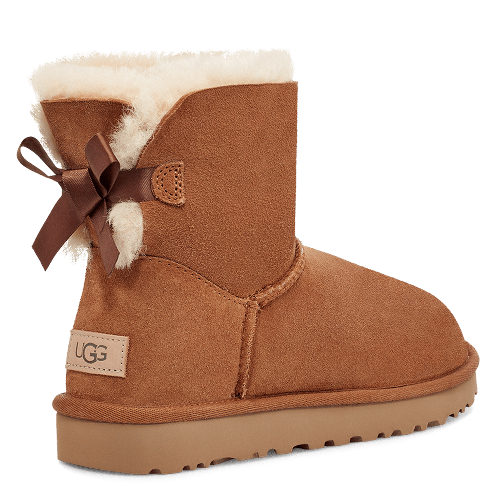 ugg bottines en cuir w classic ultra mini sable