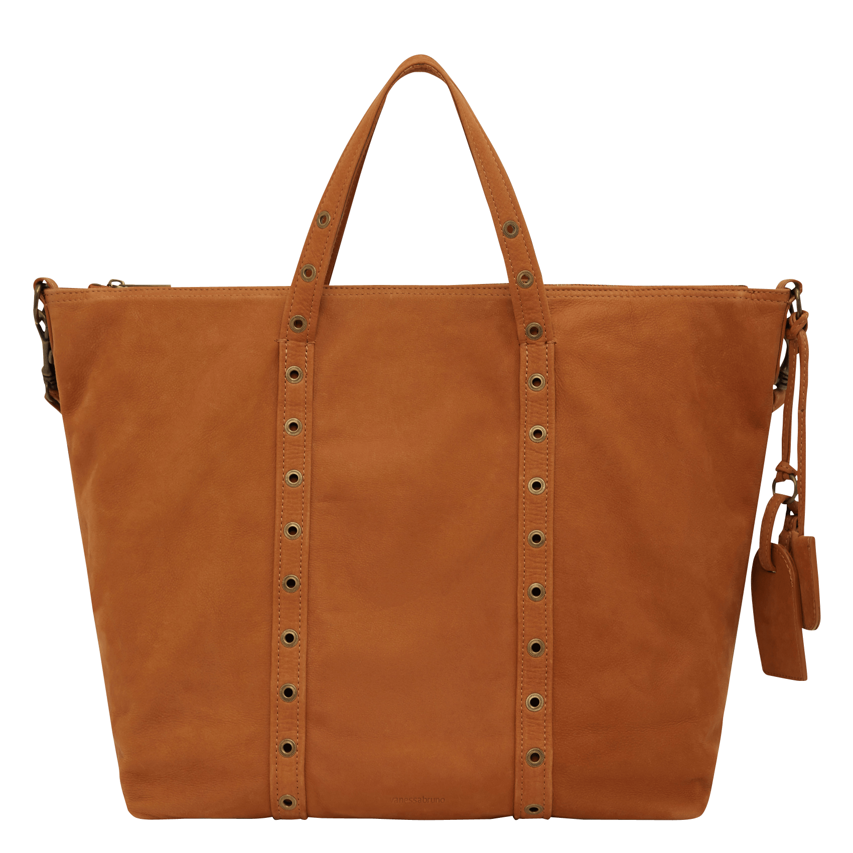 Soldes Cabas En Cuir Cognac Vanessa Bruno - Femme | Place des Tendances