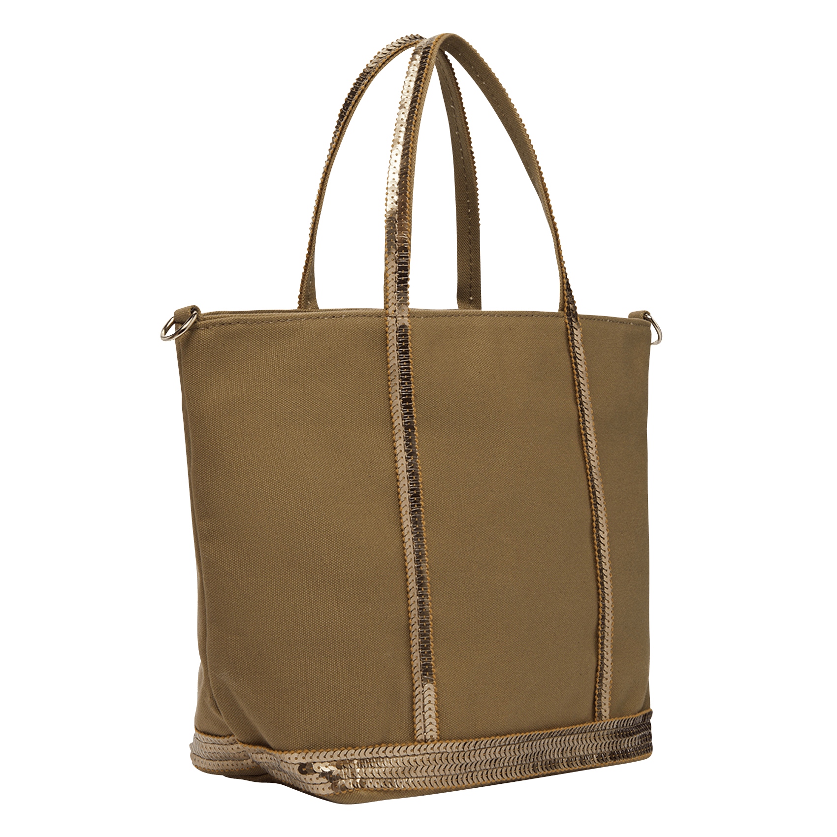 Mini Cabas En Coton ?� Sequins Fenouil Vanessa Bruno - Femme | Place des Tendances