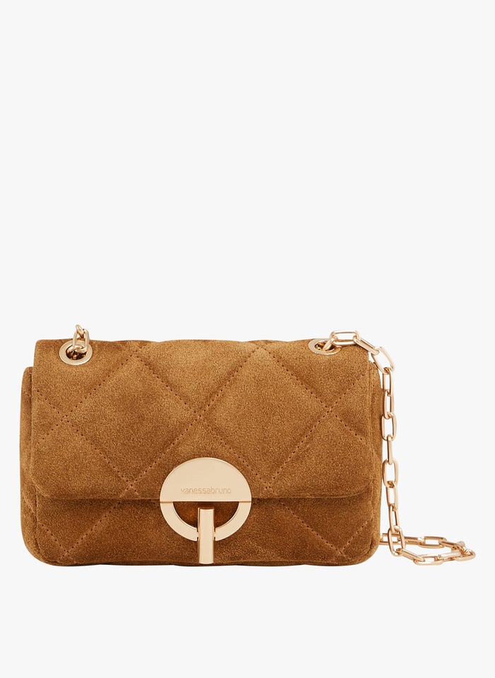 Petit Sac Bandouli re En Cuir Nano Moon Noisette Vanessa Bruno