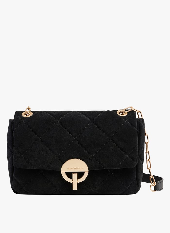 Sac Bandouli re Matelass En Cuir Moon Mm Noir Vanessa Bruno