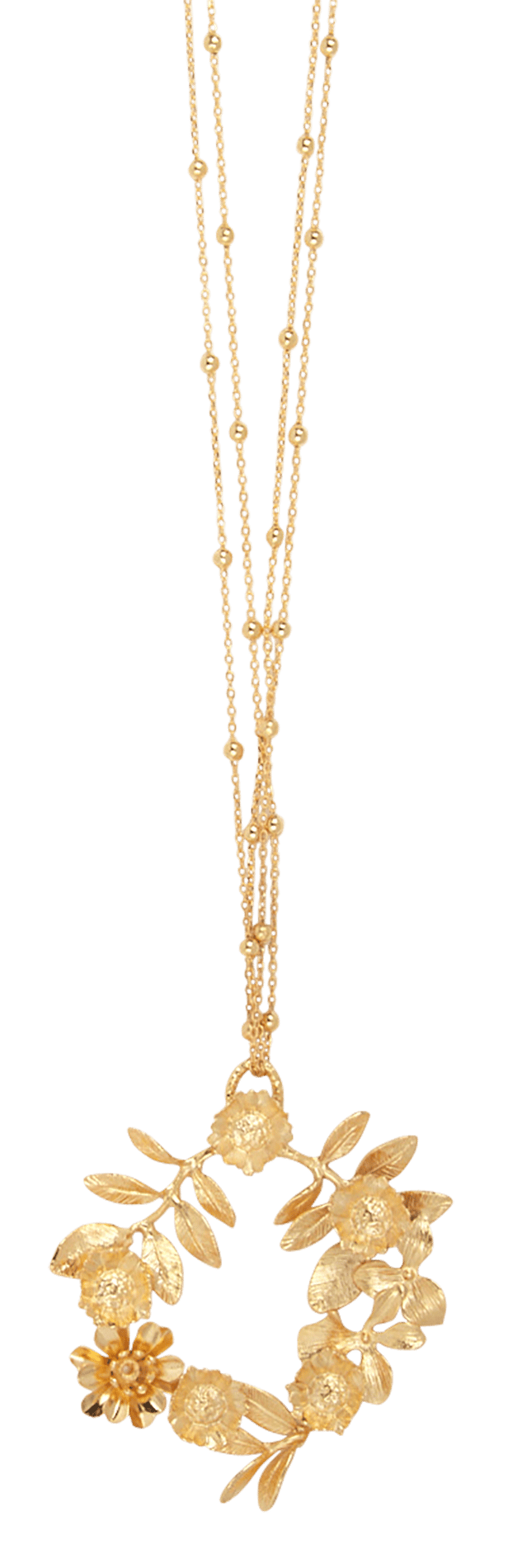 Sautoir En Laiton Doré à L'or Fin DorÉ Victoire Studio - Femme | Place des  Tendances