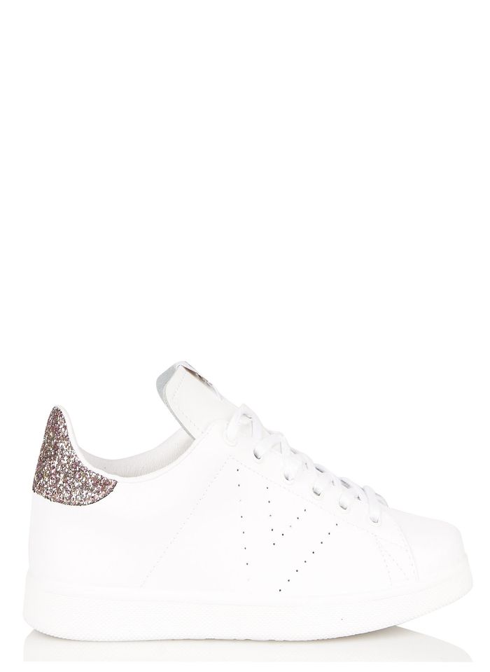 Basket Victoria Deportivo Blanc - VICTORIA - Femme - Lacets - Cuir - Plat  Blanc - Cdiscount Chaussures