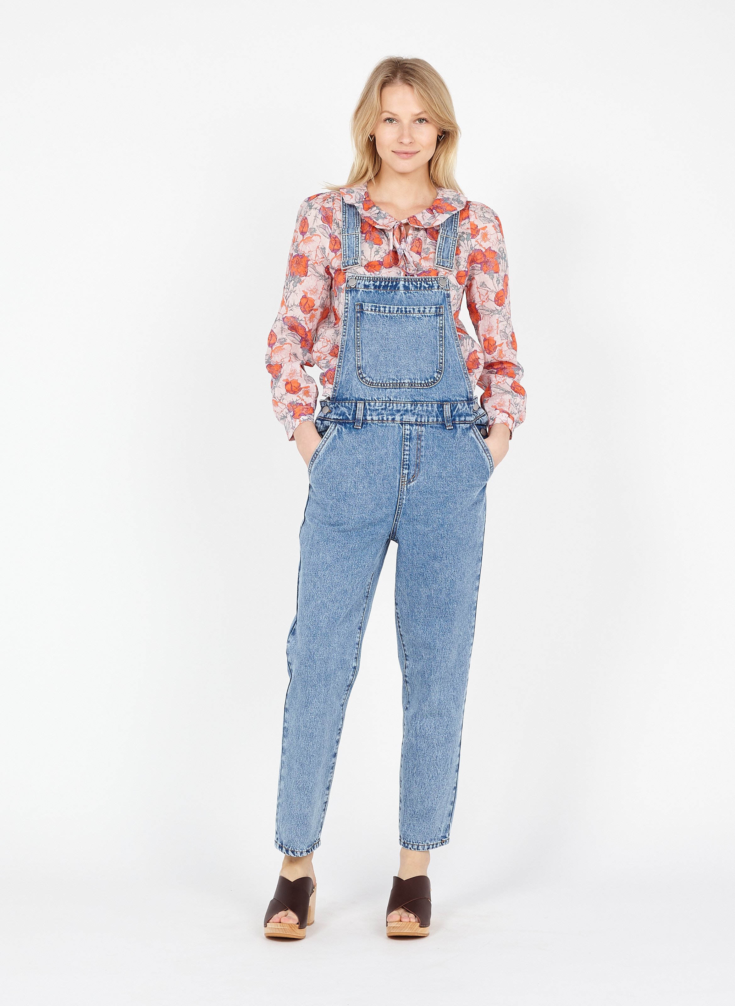 Salopette En Jean Medium Blue Denim Vila - Femme | Place des Tendances