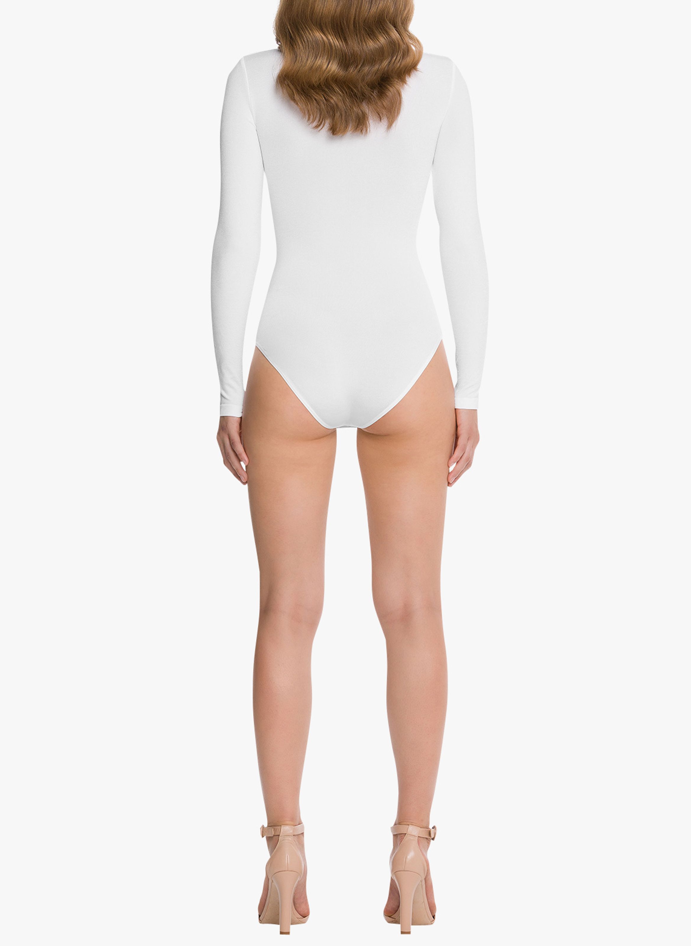 Body Col Rond En Coton M lang White Wolford Femme Place des